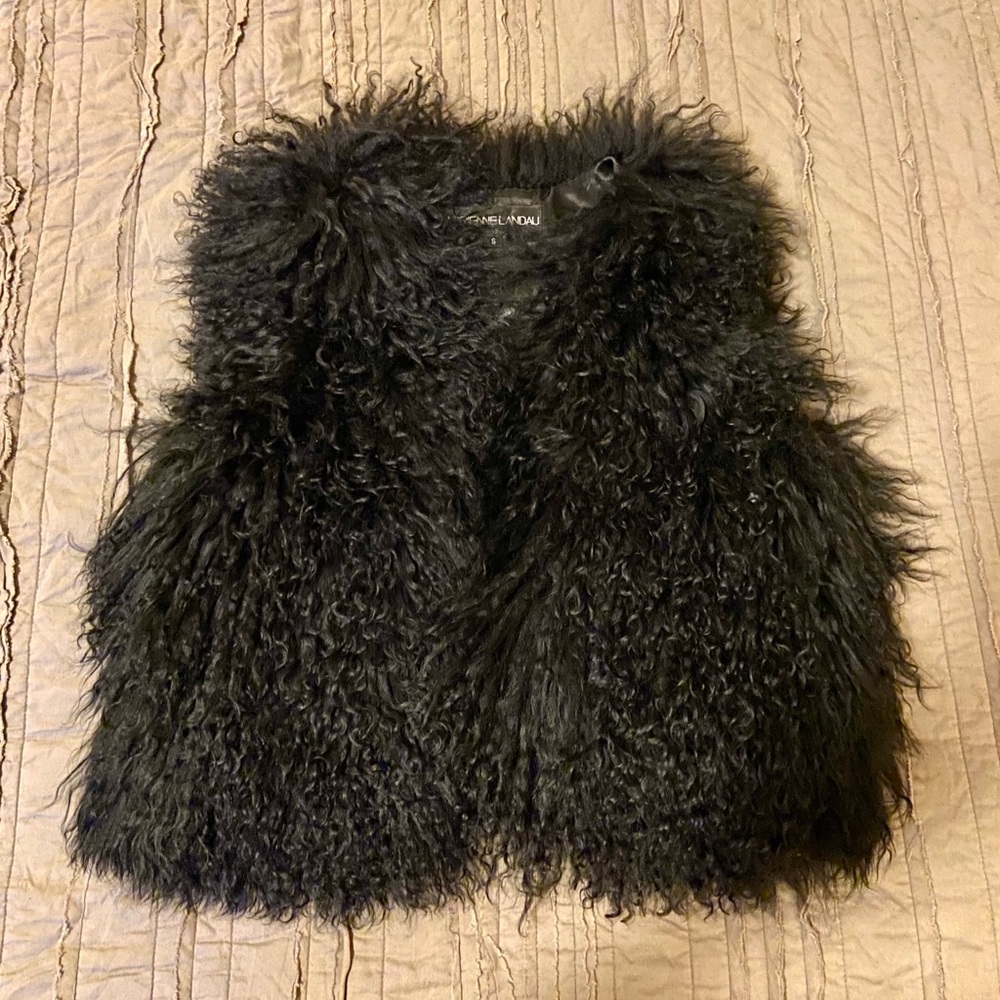 Moving sale! Cropped Mongolian Lamb Vest